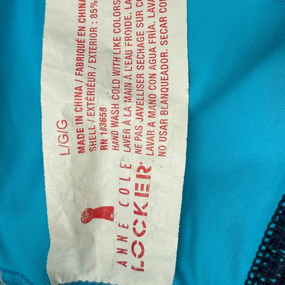 Anne Cole Locker Swim Set Women Top Large Swim Skirt Medium Water Sports Beach - Picture 4 of 8